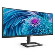 Kép 2/5 - PHILIPS monitor 34" 346E2LAE 3440x1440, 21:9, 300cd/m2, 4ms, HDMI/4xUSB/USB-C, hangszóró, áll. magasság