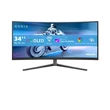 Kép 1/5 - Philips EVNIA Ívelt Gaming OLED monitor 34", 34M2C6500/00 3440x1440, 21:9, 0,03ms, 2xHDMI/DP/4xUSB, áll. mag., Ambiglow