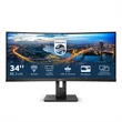 Kép 1/4 - PHILIPS Ívelt VA monitor 34" 346B1C, 3440x1440, 21:9, 300cd/m2, 4ms, USB-C/USB-B/4xUSB/HDCP/LAN/DP/HDMI, hangsz.
