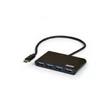 Kép 1/5 - PORT DESIGNS-Port Connect HUB Type-C to 4xUSB 3.0 - szürke