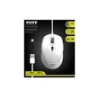 Kép 5/5 - PORT DESIGNS Egér veztékes, silent, optikai, USB-C/USB, 1200/1600/2400 dpi, 1,6 m, fehér
