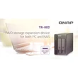 Kép 4/4 - QNAP NAS 2 fiókos RAID bővítőegység, NAS-hoz és PC-hez, 1xUSB3.2 (Type-C), Asztali - TR-002