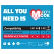 Kép 2/2 - RAPOO 184534, MULTIMODE "M100 SILENT" BLUETOOTH + 2,4GHZ OPTIKAI EGÉR, SÖTÉT SZÜRKE