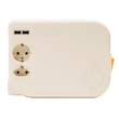 Kép 2/3 - ROLEE L automata hosszabbító, 1db földelt + 1db földeletlen + 2db USB aljzat, 3,5m, Gyöngyfehér