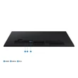 Kép 4/4 - SAMSUNG IPS 100Hz monitor 24" 1920x1080, 16:9, 250cd/m2, 5ms, HDMI/VGA