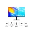 Kép 4/5 - SAMSUNG IPS monitor B2B 27" S80D, 3840x2160, 16:9, 350cd/m2, 5ms, HDMI/DisplayPort/3xUSB, Pivot