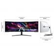 Kép 5/5 - SAMSUNG Ívelt Gaming 240Hz VA monitor 57" G95NC, 7680x2160, 32:9, 420cd/m2, 1ms, 3xHDMI/DP/2xUSB