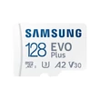 Kép 1/5 - SAMSUNG Memóriakártya, EVO Plus microSDXC kártya ,128GB, UHS-1, U3, V30, A2, + SD Adapter, R160/W