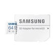 Kép 5/5 - SAMSUNG Memóriakártya, EVO Plus microSDXC kártya, 64GB, UHS-I, U1, V10, A1, + SD Adapter, R160/W