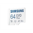 Kép 2/5 - SAMSUNG Memóriakártya, EVO Plus microSD kártya (2021) 64GB, CLASS 10, UHS-1, U1, V10, A1, + Adapter, R130/W