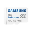 Kép 1/5 - SAMSUNG Memóriakártya, PRO Endurance microSD kártya 256GB, CLASS 10, UHS-I (SDR104), + SD Adapter, R100/W40