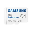 Kép 1/5 - SAMSUNG Memóriakártya, PRO Endurance microSD kártya 64GB, CLASS 10, UHS-I (SDR104), + SD Adapter, R100/W30