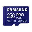 Kép 2/5 - SAMSUNG Memóriakártya, PRO Plus + Reader microSDXC 256GB, CLASS 10, UHS-I, U3, V30, A2, R180/W130