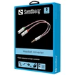 Kép 2/2 - SANDBERG Audio adapter, Headset converter Dual->Single
