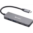 Kép 1/3 - SANDBERG Hub és elosztó, USB-C to 2xUSB-A + 2xUSB-C Hub