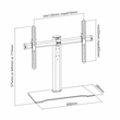 Kép 2/2 - SBOX FS-305 Asztali konzol, fix, 32"-55", 600x400, max 40 kg