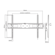 Kép 4/4 - SBOX Fali konzol PLB-4269T, WALL MOUNT (60-100", max. 75 kg, max.VESA: 900x600 mm)