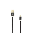 Kép 1/2 - SBOX Kábel, CABLE USB A Male -> 8-pin iPh Male 1.5 m Black - Blister