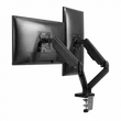 Kép 5/5 - SBOX LCD-S024 Asztali dupla monitor tartó konzol, dönthető, forgatható, 13"-27", 100x100, max 6 kg