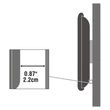 Kép 3/3 - SBOX PLB-114B fali konzol, fix, 40"-70", 600x400, max 60 kg