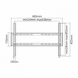 Kép 2/3 - SBOX PLB-2264F 37"-70" fali konzol, fix, 600x400, max. 35 kg, fekete