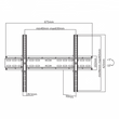 Kép 3/4 - SBOX PLB-2546T fali konzol, dönthető, 37"-70", 640x400, max 35 kg