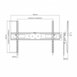 Kép 2/4 - SBOX Fali konzol PLB-4269T, WALL MOUNT (60-100", max. 75 kg, max.VESA: 900x600 mm)