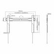 Kép 4/7 - SBOX Fix fali konzol PLB-5746F, WALL MOUNT (37-70", max. 35kg, max.VESA: 600x400 mm)