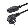 Kép 1/2 - STARTECH Hálózati Tápkábel C13 Schuko 250V, 1m fekete