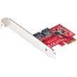 Kép 1/2 - STARTECH PCI-E SATA kártya - 2xPCI-E SATA (6Gbps) Low/Full Profile ASM1061 Non-Raid - PCI-E to SATA Converter