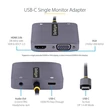 Kép 2/2 - STARTECH USB-C Video Adapter, 1xVGA, 1xHDMI 4K 60Hz, 1xUSB-C 100W PD, 1x3.5mm Jack, 30cm kábel