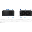 Kép 2/2 - SYNOLOGY NAS 8 fiókos DS1821+ AMD Ryzen V1500B 4x2,2GHz, 4GB DDR4, 4x1GbE, 2xeSATA