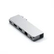Kép 3/5 - Satechi Aluminium Pro Hub Mini (1xUSB4 96W  6K display output, 2 x USB-A 3.0, 1x  Lan, 1xUSB-C, 1xAudio) - silver