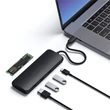 Kép 1/4 - Satechi Aluminium USB-C Hybrid Multiport adapter (SSD Enclosure, HDMI 4K, 2 x USB-A 3.1 Gen 2 up to 10 Gbps) - Black