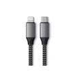 Kép 2/2 - Satechi USB-C - lightning kábel (MFI), szőtt, 25cm - Space Grey