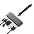 Kép 2/5 - Satechi USB-C Mobile Pro HUB SD (1x USB-C PD,1x 4K HDMI,1x USB 3.0, MicroSD, 3.5mm audio) - Grey