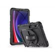 Kép 1/5 - TECH-PROTECT SAMSUNG GALAXY TAB S9 FE 10.9 ÜTÉSÁLLÓ TABLET TOK 360 FOKOS VÉDELEMMEL, 4H KIJELZŐVÉDŐ ÜVEGGEL, FEKETE