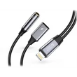 Kép 1/2 - TECH-PROTECT LIGHTNING - 3,5 MM JACK + LIGHTNING ADAPTER, FEKETE/SZÜRKE