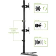 Kép 5/5 - TECHLY ICA-LCD 2520V2 asztali konzol 2 LCD monitorhoz, 17-32"
