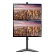 Kép 3/5 - TECHLY ICA-LCD 2520V2 asztali konzol 2 LCD monitorhoz, 17-32"