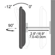 Kép 4/4 - TECHLY ICA-PLB 147XL dönthető fali karos konzol 42-70" LCD kijelzőhöz