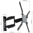 Kép 5/5 - TECHLY ICA-PLB 171M dönthető fali karos konzol 23-55" LCD kijelzőhöz, fekete