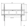 Kép 4/5 - TECHLY ICA-PLB 860 fix fali konzol 42-80" LED/LCD kijelzőhöz, ultra slim, fekete