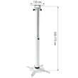 Kép 3/5 - TECHLY ICA-PM 104MW mennyezeti projektor konzol, 500-770 mm, fehér