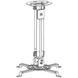Kép 4/5 - TECHLY ICA-PM 18M projektor mennyezeti konzol, 545-900 mm, ezüst