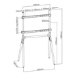 Kép 3/5 - TECHLY ICA-TR19 fix padlóállvány 47-70" LCD/Plasma/LED kijelzőhöz