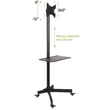 Kép 5/5 - TECHLY ICA-TR20 gurulós padlóállvány 19-37" LCD/LED kijelzőhöz