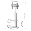 Kép 3/5 - TECHLY ICA-TR3SL gurulós padlóállvány 37-70" LCD kijelzőhöz