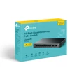 Kép 2/2 - TP-LINK Switch 10x1000Mbps (8xPOE+) Fémházas Asztali, LS1210GP