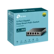 Kép 2/2 - TP-LINK Switch 5x1000Mbps(4xPOE+), Easy Smart, TL-SG105MPE